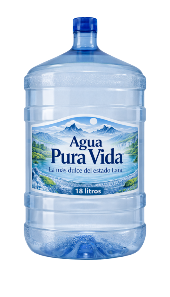 Botellón de agua Agua Pura Vida de 18 litros para suministro continuo en hogares y oficinas